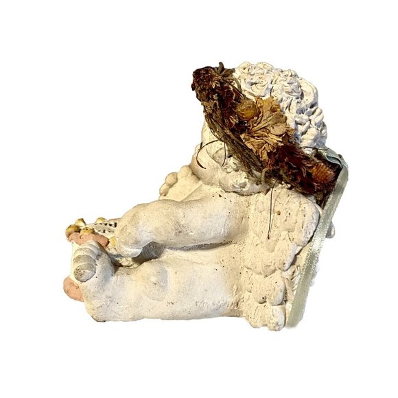 Vintage 1994 Dreamsicles Figurine Sitting Cherub With Birthday Cake 4 Inch - Picture 5 of 7